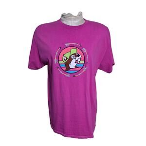 Bucees Shirt Pink Easily Distracted By Dogs Buc-ee's Jeep‎ Women Medium